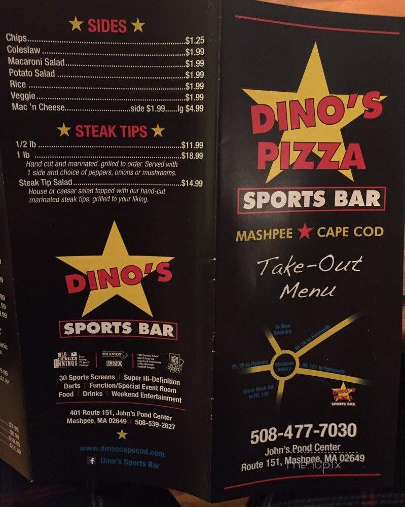 Finally Dino's Pizza-Sports - Mashpee, MA menu_pic