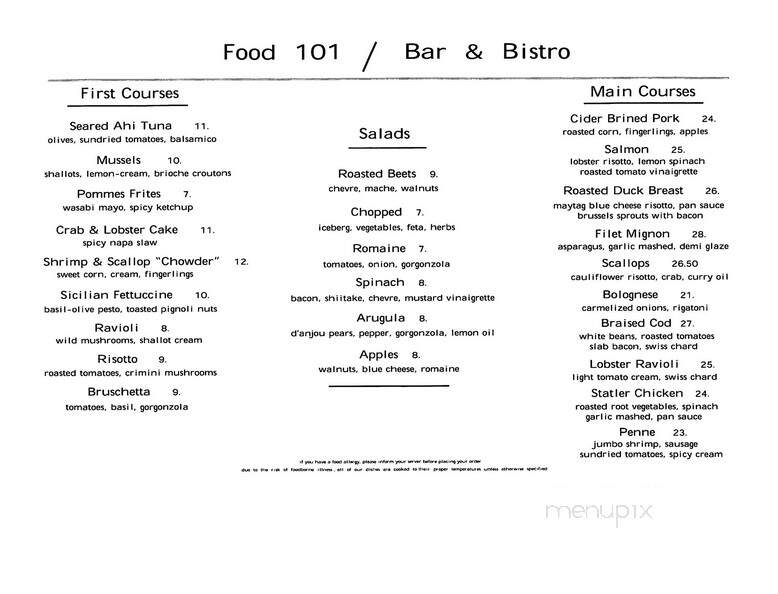 Food 101 Bar & Bistro - South Hadley, MA