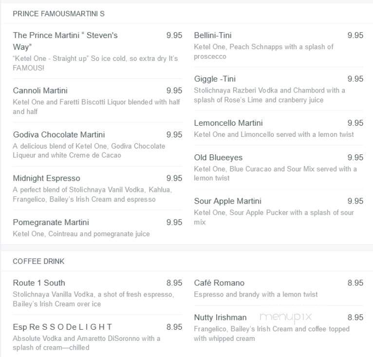Giggles Comedy Club - Saugus, MA menu_pic