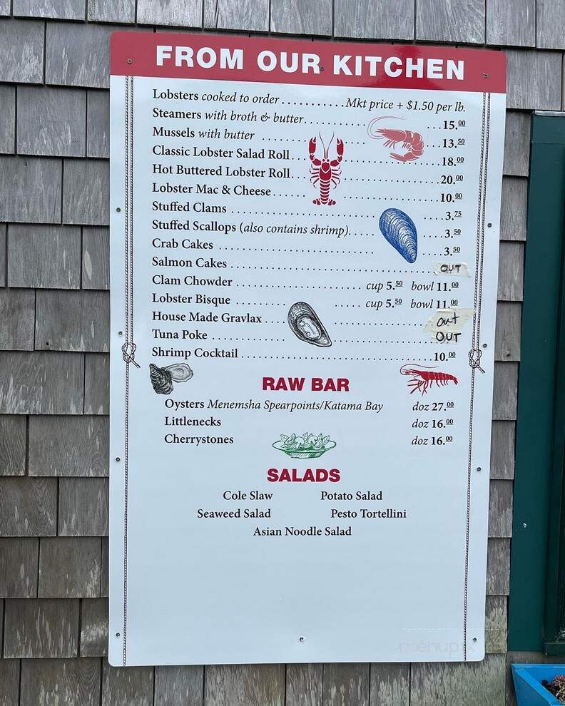 Larsen's Fish Market - Chilmark, MA menu_pic