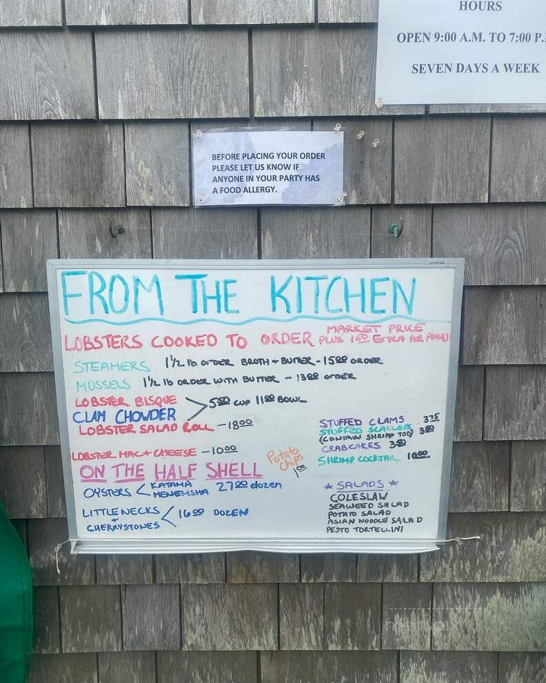 Larsen's Fish Market - Chilmark, MA menu_pic
