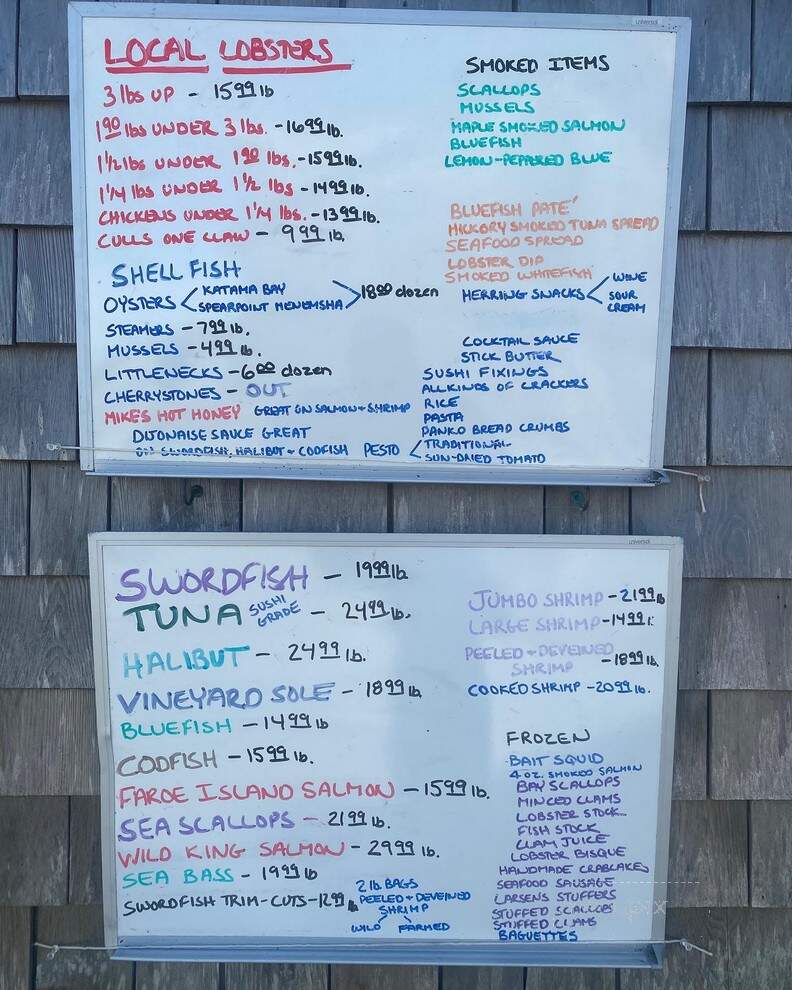 Larsen's Fish Market - Chilmark, MA menu_pic