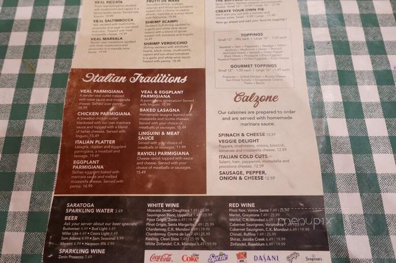 Mangia Mangia Italian Kitchen - Billerica, MA menu_pic