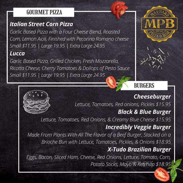 Maynard Pizza House - Maynard, MA menu_pic