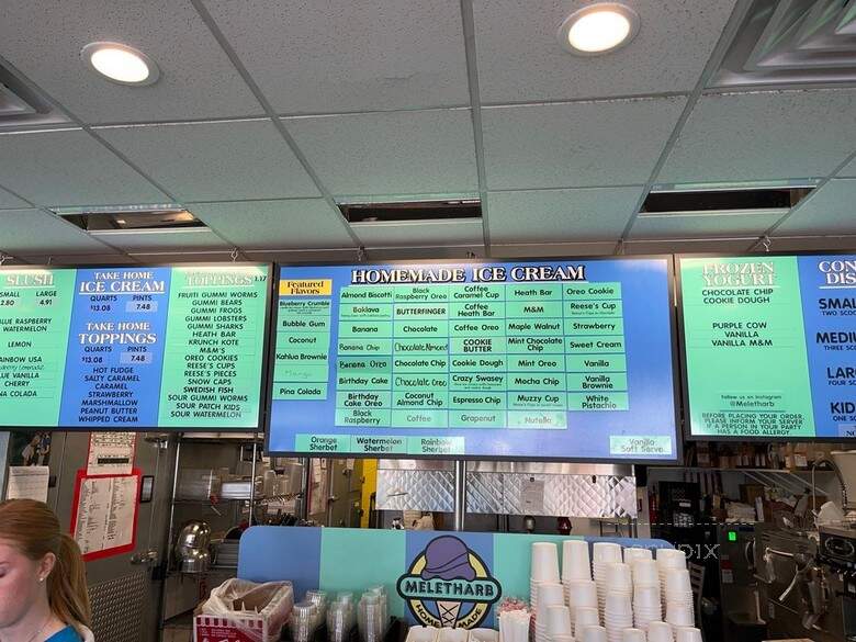 Meletharb Ice Cream - Wakefield, MA menu_pic