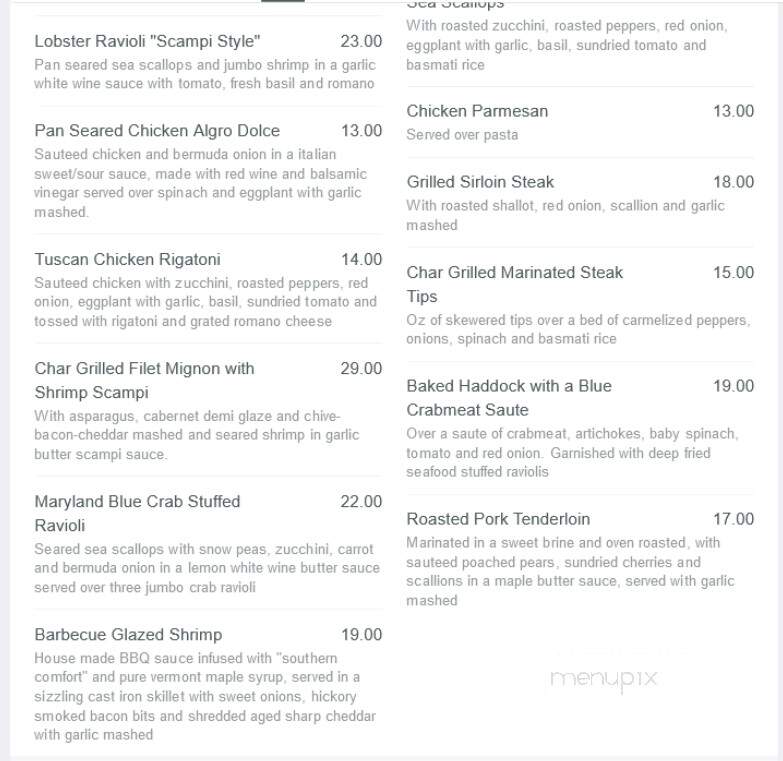 Mocking Bird - East Bridgewater, MA menu_pic