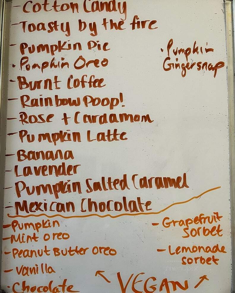 Mt Tom's Homemade Ice Cream - Easthampton, MA menu_pic
