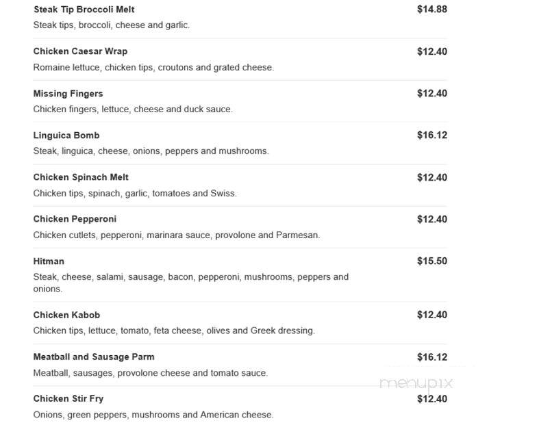 Papa Jacks - Revere, MA menu_pic