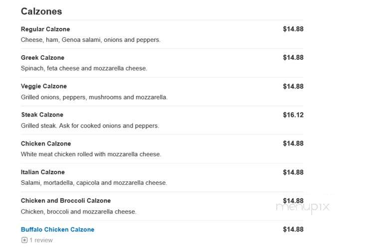 Papa Jacks - Revere, MA menu_pic
