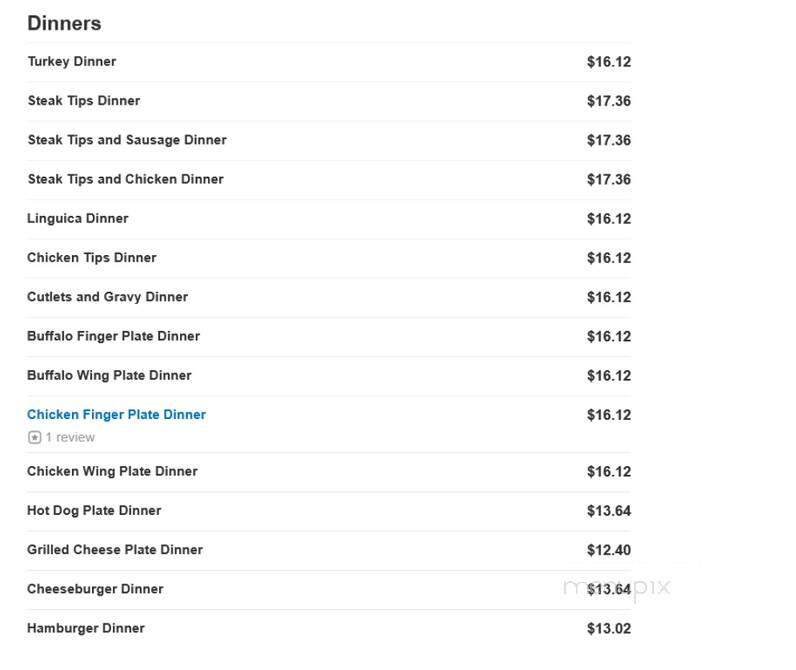 Papa Jacks - Revere, MA menu_pic