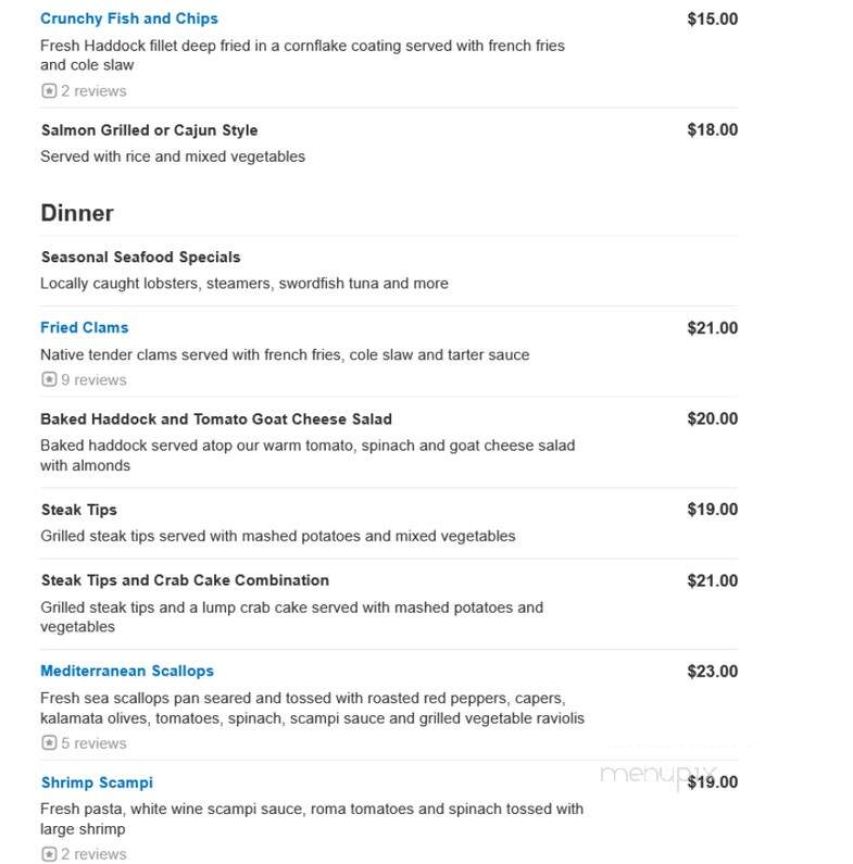 Periwinkles - Essex, MA menu_pic