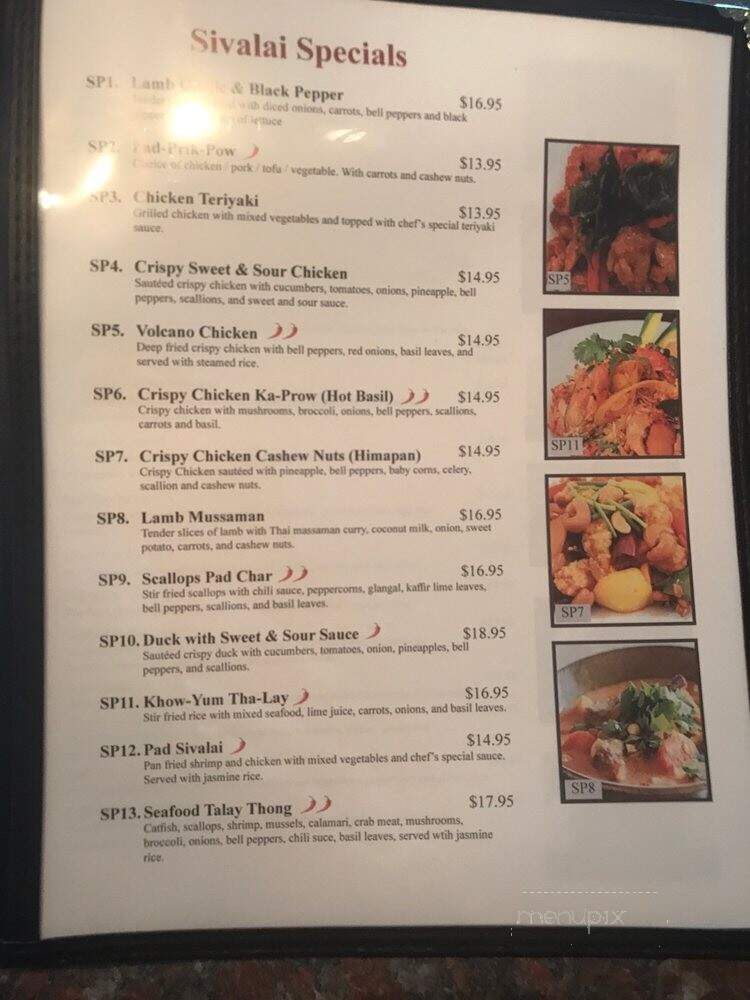 Sivalai Thai Cuisine - Fairhaven, MA