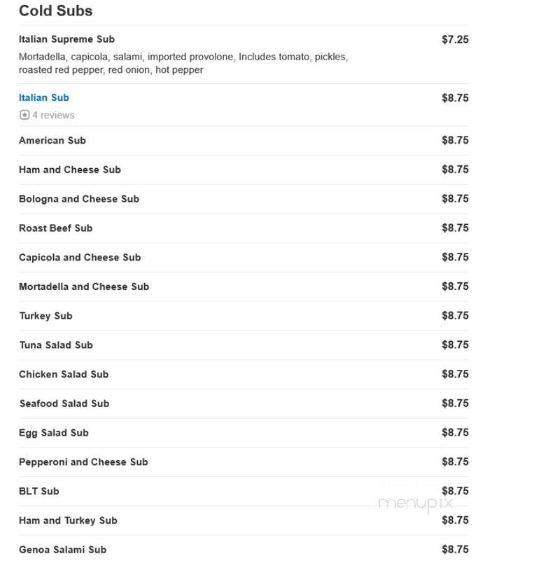 Stella Pizza - Brockton, MA menu_pic