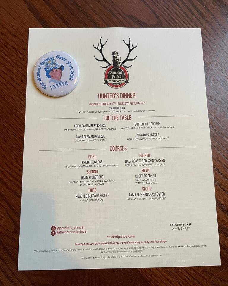Student Prince Deli - Springfield, MA menu_pic