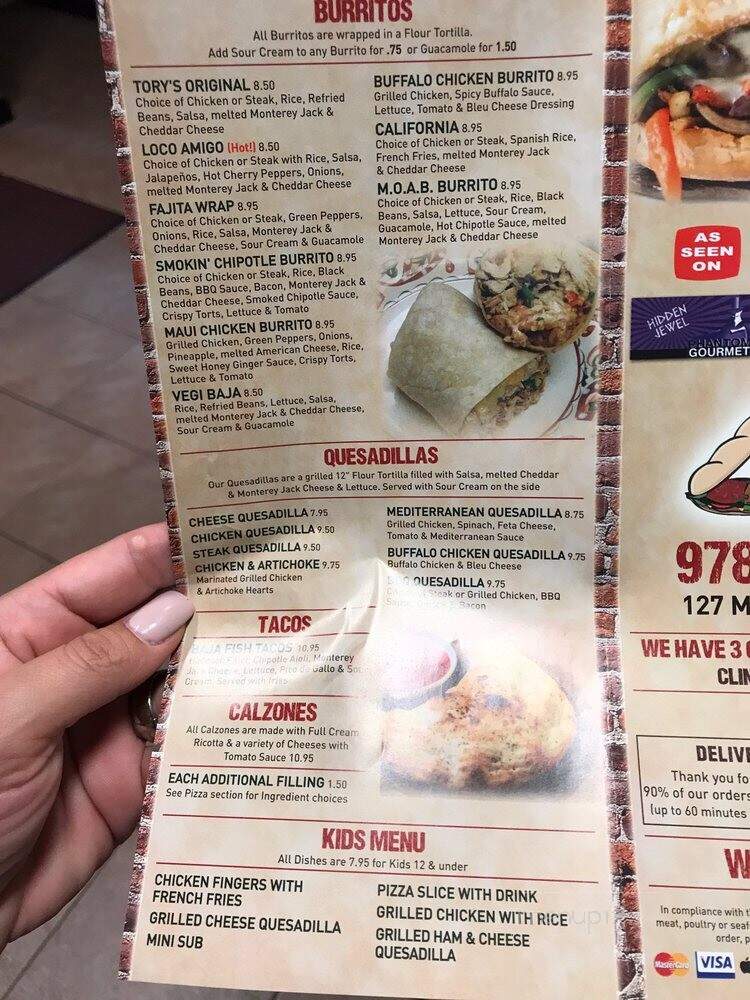 T C Lando's Sub & Pizzeria - Hudson, MA menu_pic