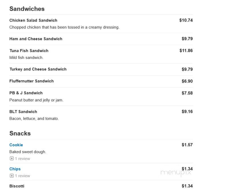 Walnut Street Coffee Cafe - Lynn, MA menu_pic