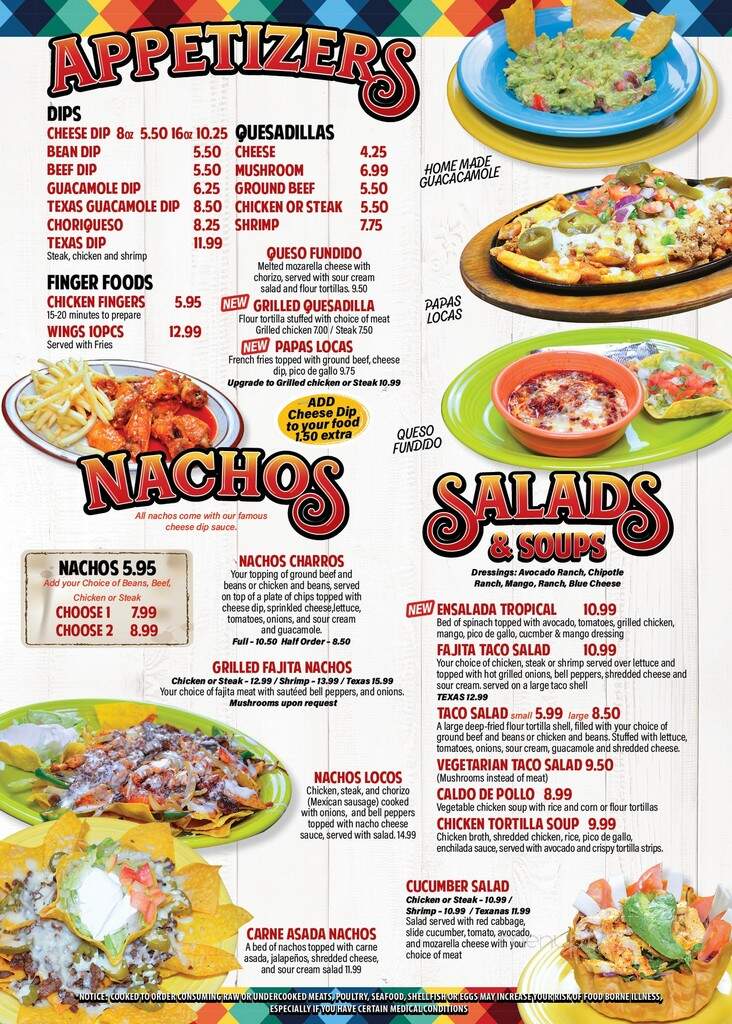 Los Charros Mexican Restaurant - Conyers, GA menu_pic