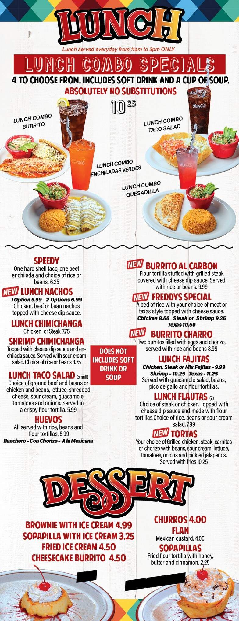 Los Charros Mexican Restaurant - Conyers, GA menu_pic