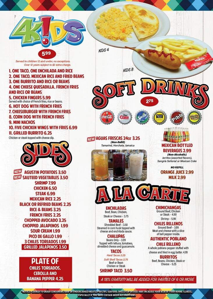 Los Charros Mexican Restaurant - Conyers, GA menu_pic