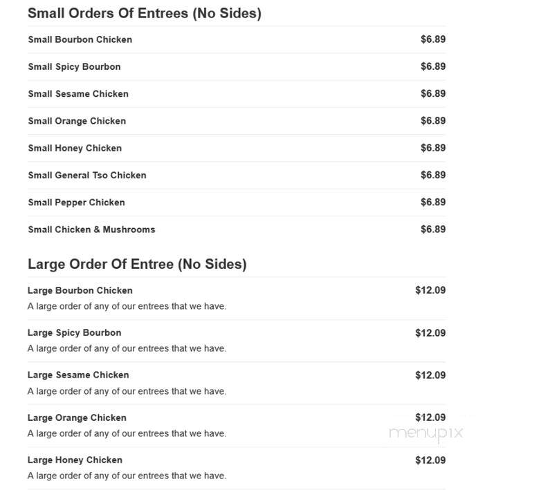 Bourbon Grill & More - Statesboro, GA menu_pic