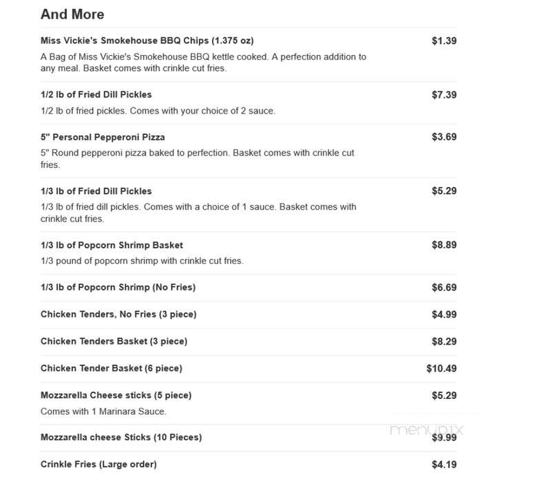 Bourbon Grill & More - Statesboro, GA menu_pic