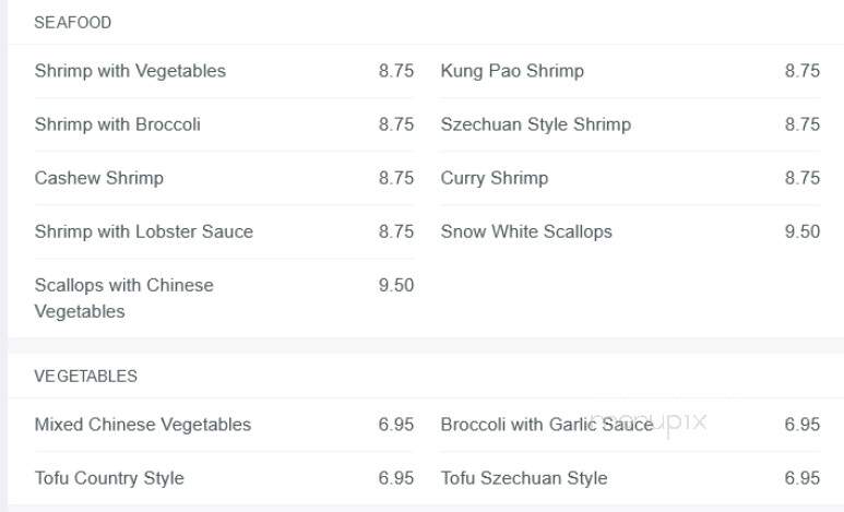 Chef Lin - Dalton, GA menu_pic
