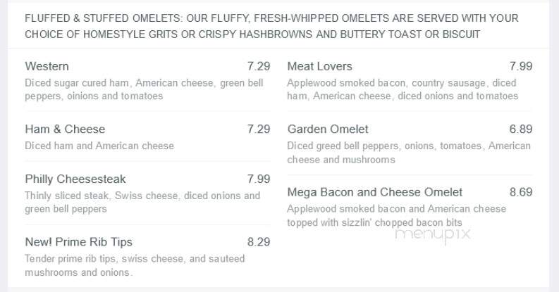 Huddle House - Baxley, GA menu_pic