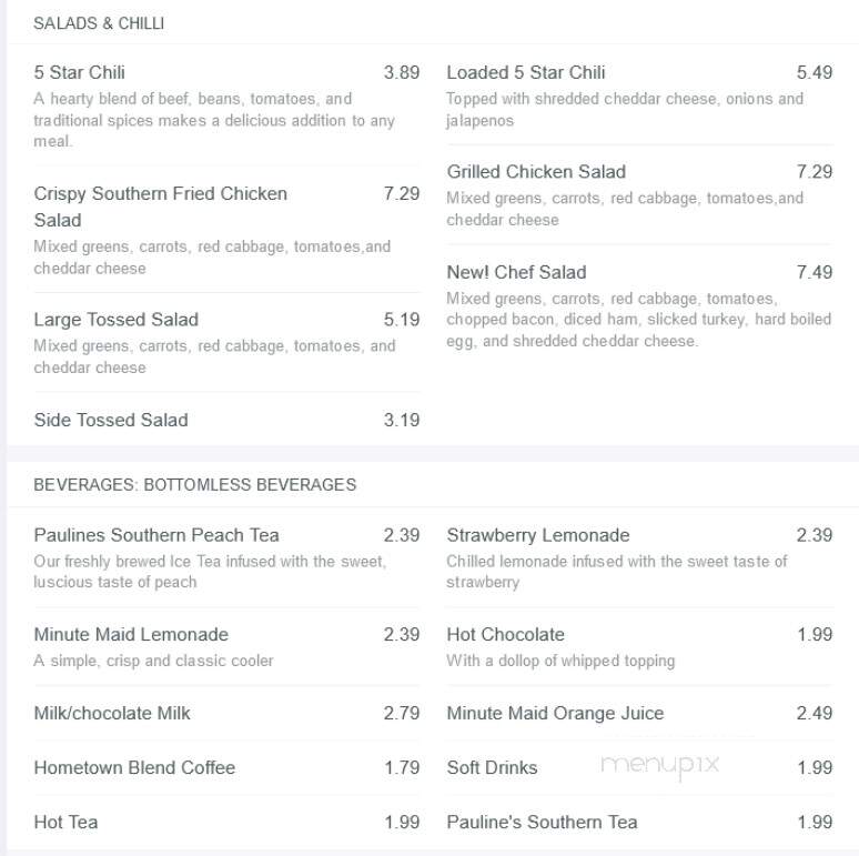 Huddle House - Baxley, GA menu_pic