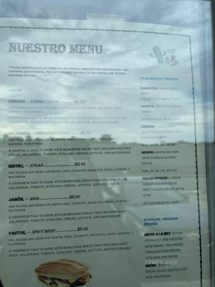 Mexico Lindo - Moultrie, GA menu_pic