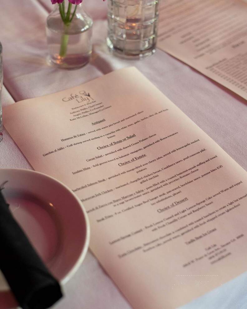 Cafe Lily - Decatur, GA menu_pic