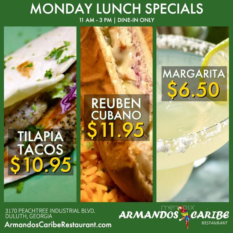 Armando's Caribe - Duluth, GA menu_pic