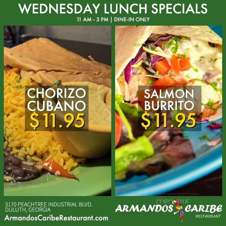 Armando's Caribe - Duluth, GA menu_pic