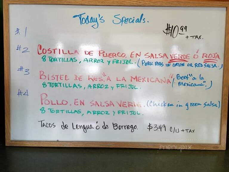 Santos Taqueria Express - Mcdonough, GA menu_pic