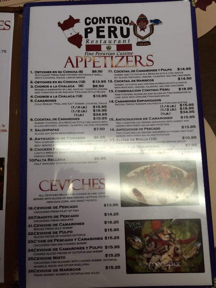 Contigo Peru II - Chamblee, GA menu_pic