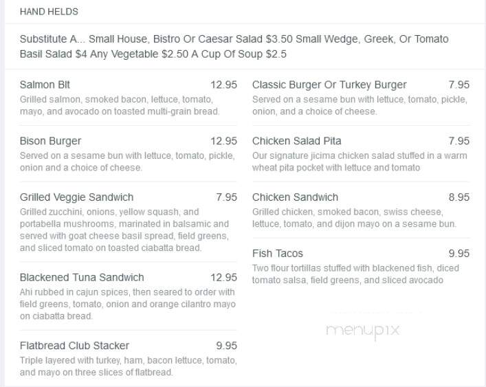 Nancy G's Cafe - Atlanta, GA menu_pic