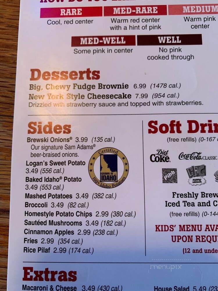 Logan's Roadhouse - Augusta, GA menu_pic