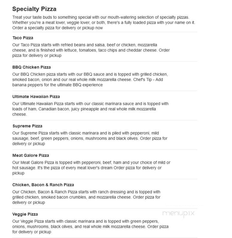 Casey's General Store - North Branch, MN menu_pic