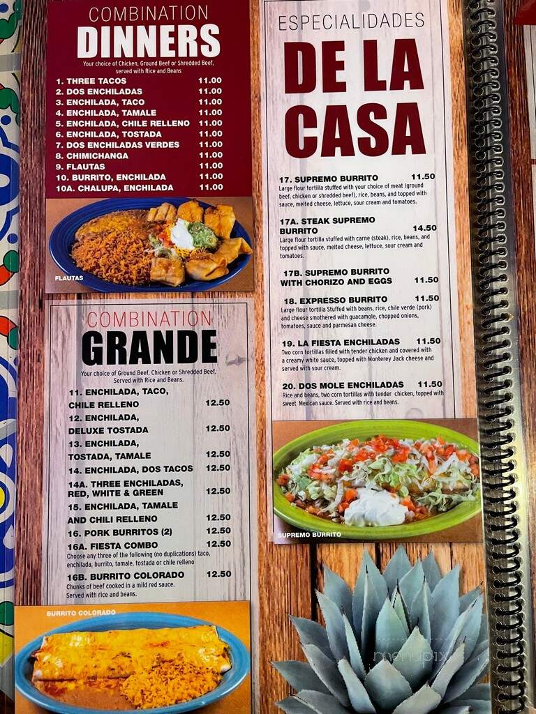 Fiesta Mexicana - Red Wing, MN menu_pic