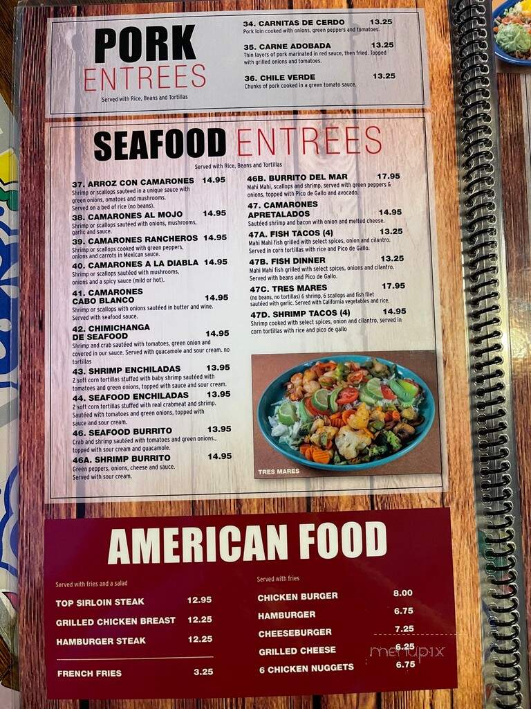 Fiesta Mexicana - Red Wing, MN menu_pic