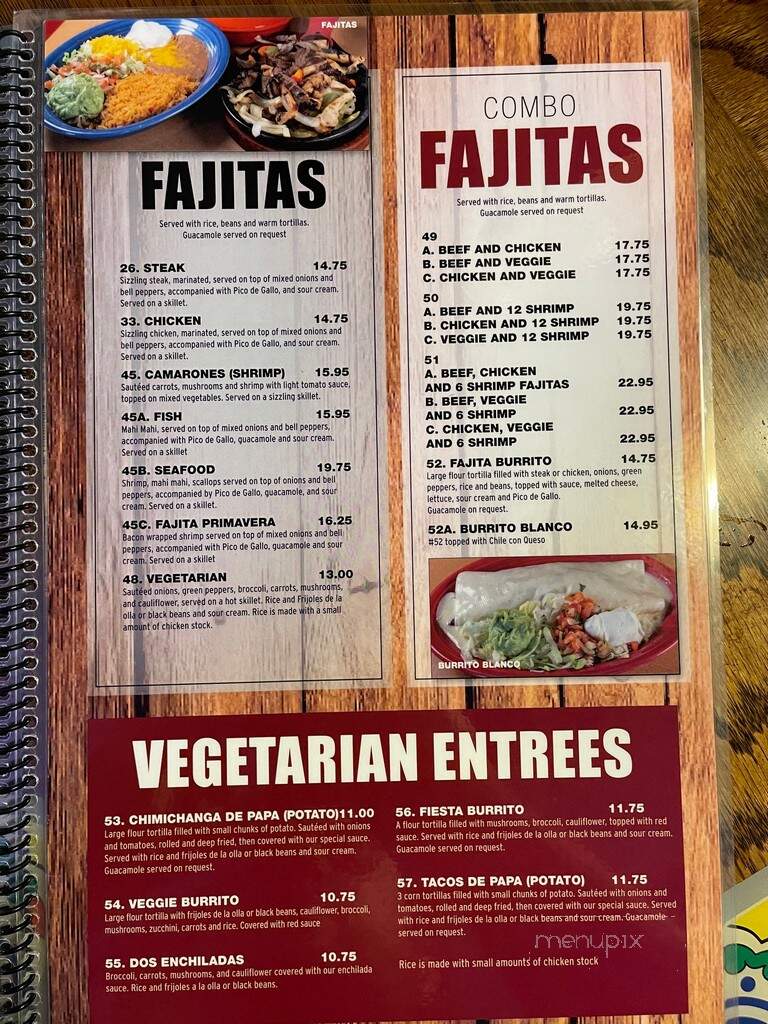 Fiesta Mexicana - Red Wing, MN menu_pic