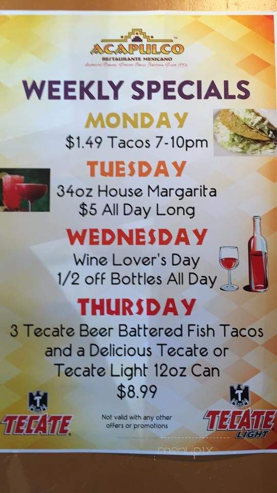 Acapulco Restaurant - Stillwater, MN menu_pic