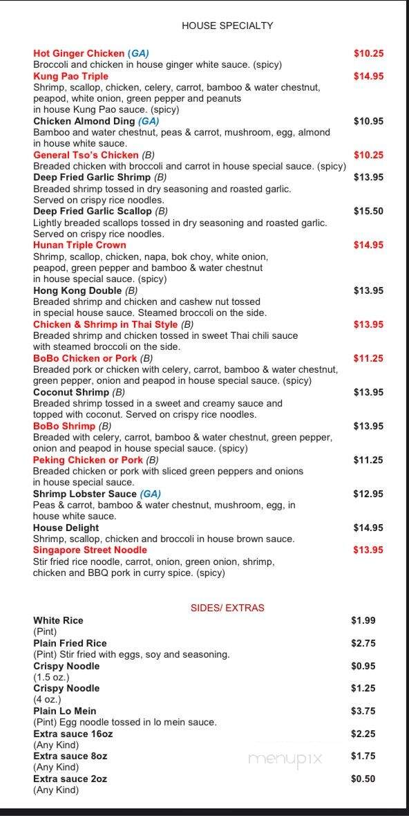 Bo Bo's Taste Of Asia - Rogers, MN menu_pic