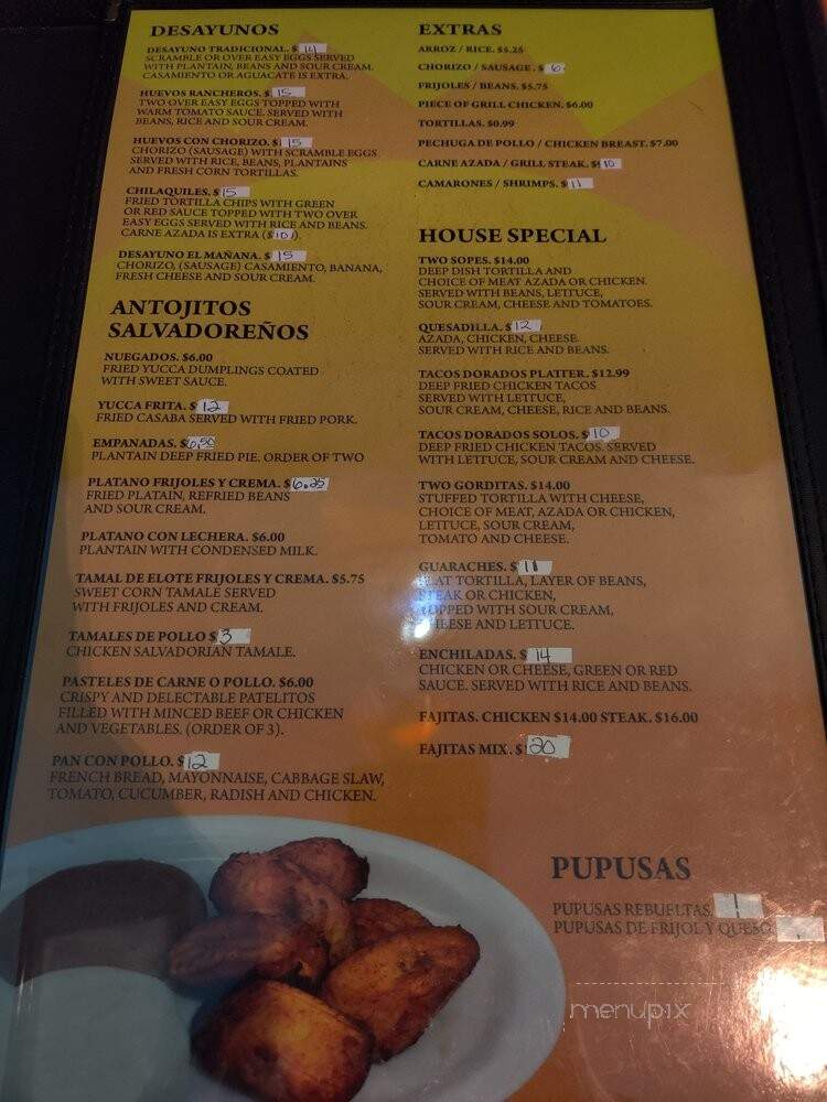 Manana Restaurant - Saint Paul, MN menu_pic