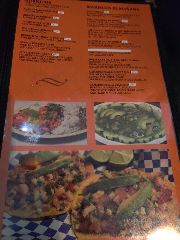 Manana Restaurant - Saint Paul, MN menu_pic