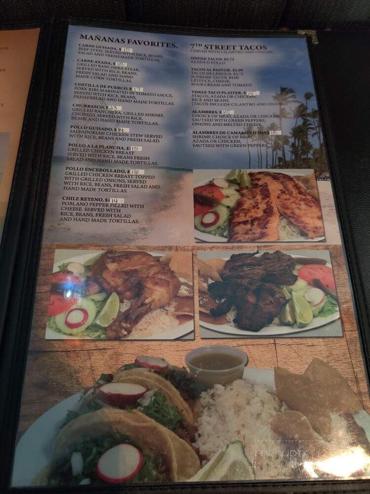 Manana Restaurant - Saint Paul, MN menu_pic