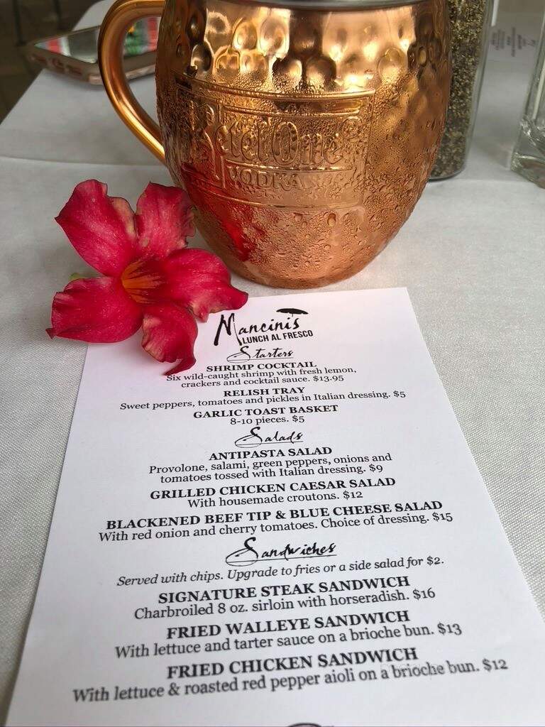 Mancinis Char House - Saint Paul, MN menu_pic