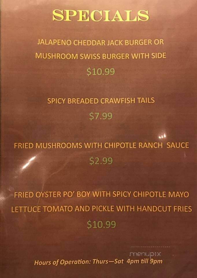 Burns Bar Bq - Batesville, MS menu_pic