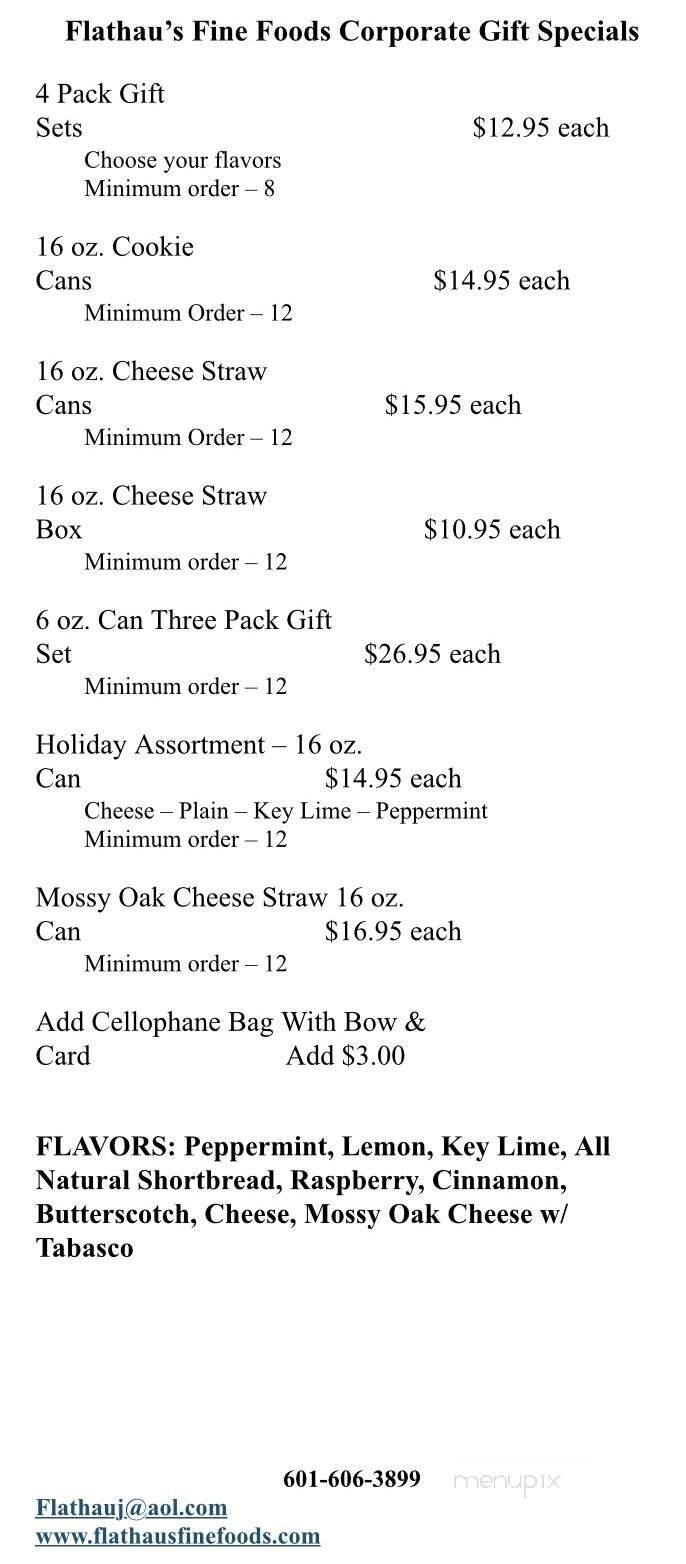 Flathau's Fine Foods - Petal, MS menu_pic