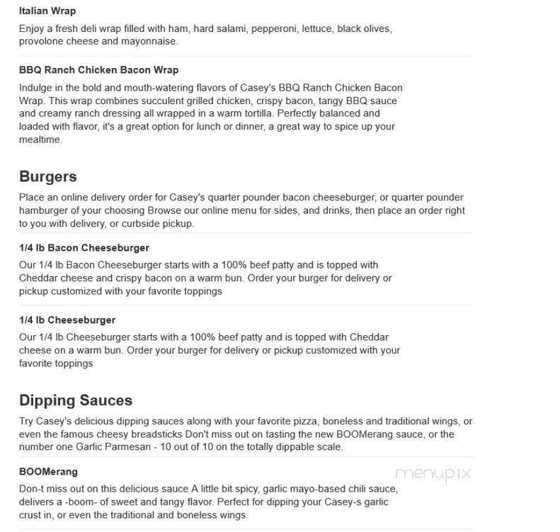 Caseys Carry Out Pizza - Laddonia, MO menu_pic