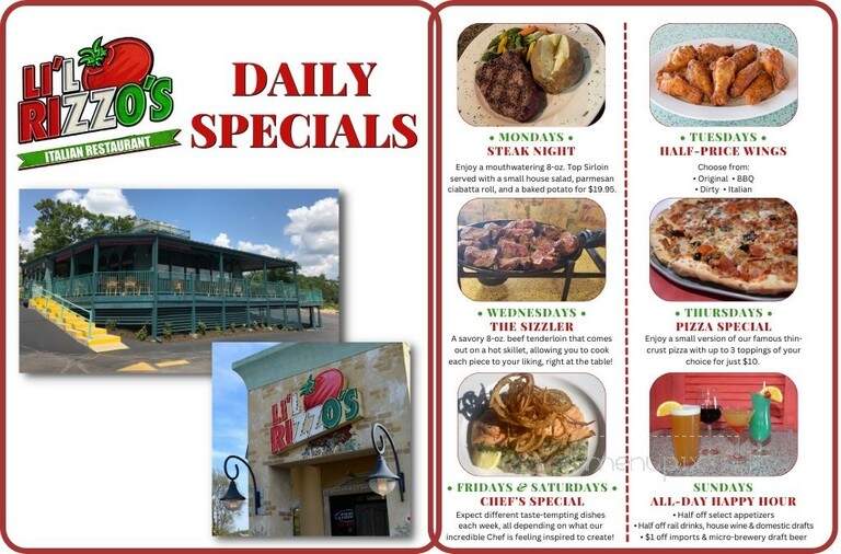 Li'l Rizzo's Italian Restaurant - Osage Beach, MO menu_pic